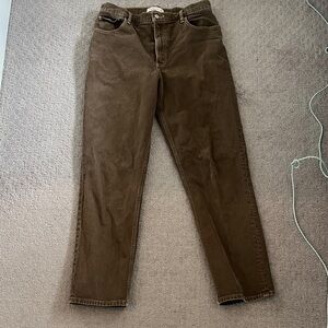 Abercrombie Brown Straight Leg Jeans